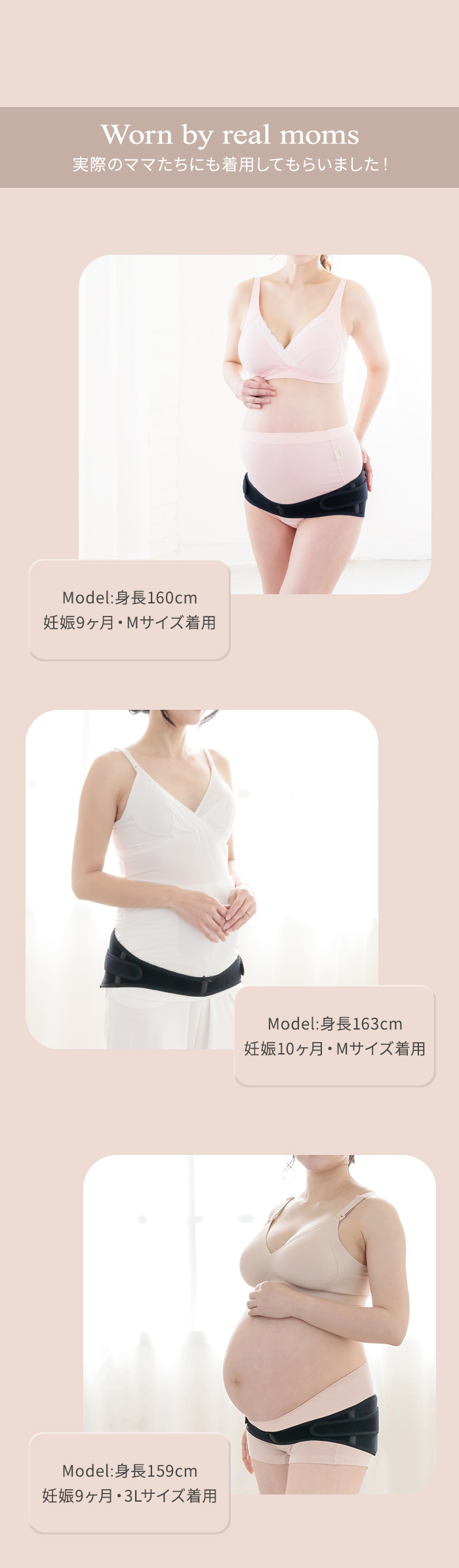犬印本舗 なが～く使えるマタニティベルト 着用例
