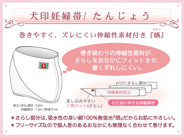 腹帯 さらし 晒 岩田帯 マタニティインナー 戌の日 帯祝い 妊娠5ヶ月 出産祝い 妊娠祝い お祝い 出産準備