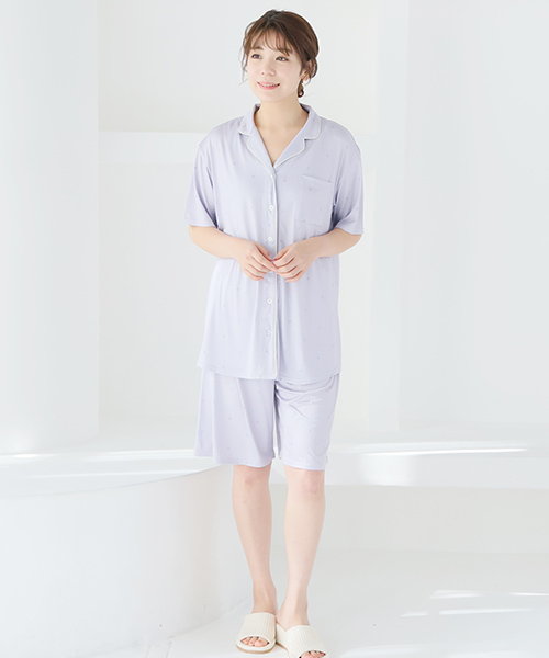 接触冷感衿付きパジャマ | マタニティウェア・授乳服