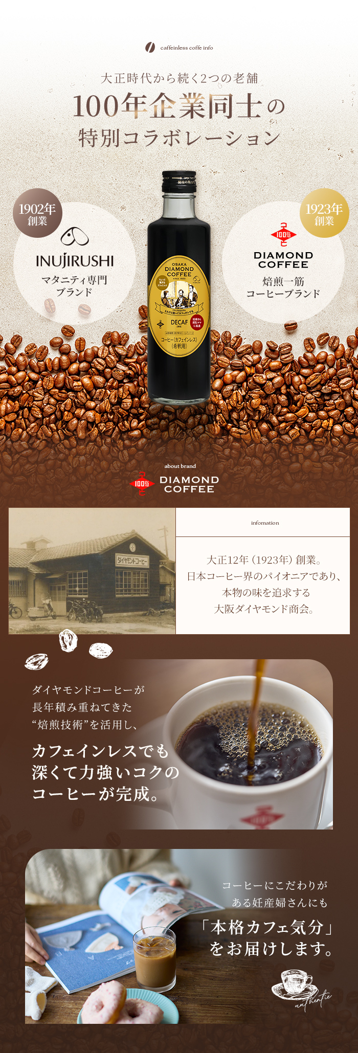 老舗 コラボレーション 焙煎 香り コク 深煎り 妊娠 授乳中