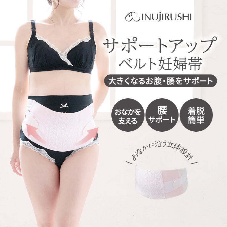 HB8055 犬印本舗 マタニティ 妊婦帯 サポートベルト タイプ