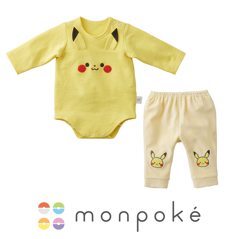 モンポケ ピカチュウロンパース＆レギンス